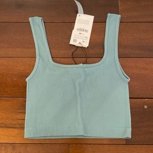 Zara teal/ green tank